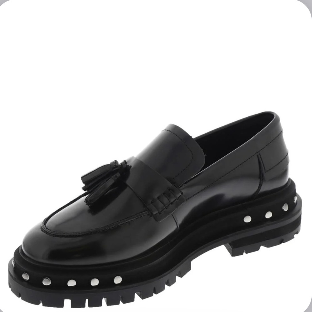 NWOB Free People Teagan Tassel Women’s Loafer In Black Size 11.